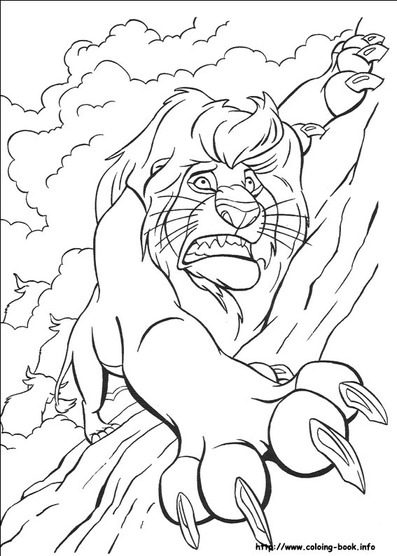 The Lion King coloring picture